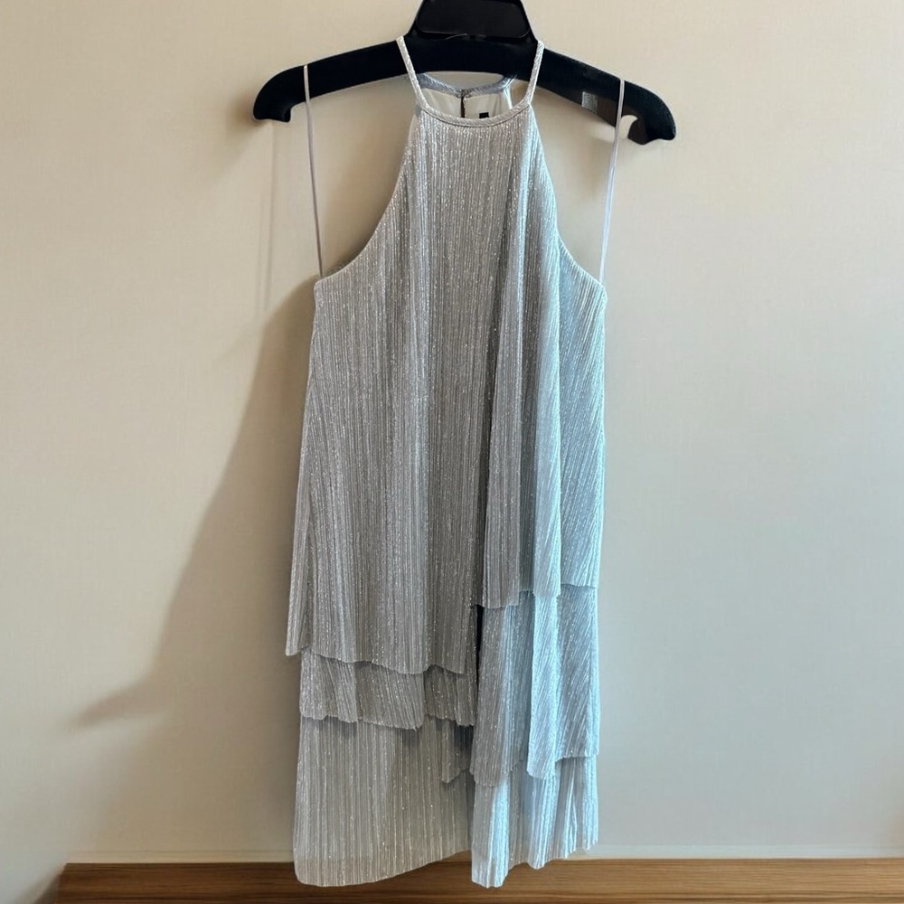 Jay Godfrey Silver Halterneck Dress